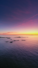 Obraz premium Beautiful Jersey sunset