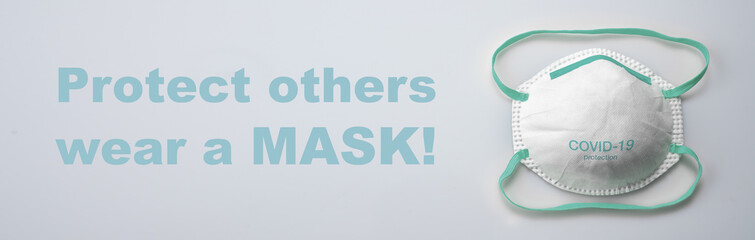 Anti virus protection mask ffp2 standart to prevent corona COVID-19 infection
