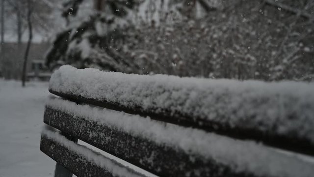 BANCO MADERA NEVANDO CAMARA LENTA