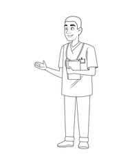 professional doctor avatar character icon