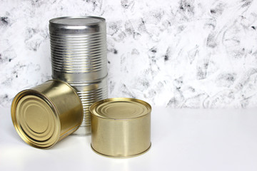 Food donations on background, top view with copy space