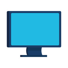 desktop computer monitor isolated icon