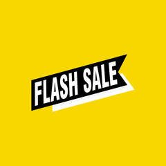 Flash Sale banner template design.Vector illustration.