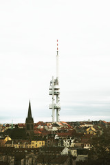 Fototapeta na wymiar Television tower in Prague