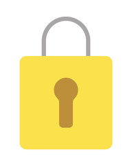 safe secure padlock isolated icon