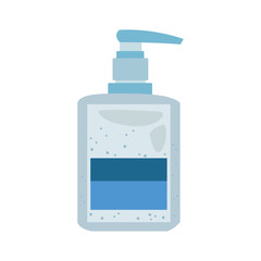 antibacterial soap bottle isolated icon