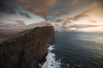 Sunset in Faroe islands
