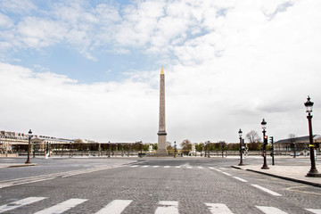 obélisque et place de la concorde à Paris