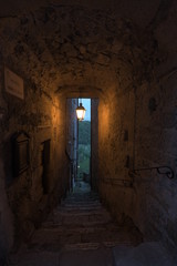 Obraz premium tunel w starym zamku