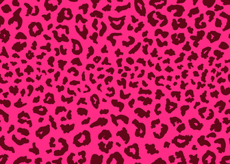 Seamless leopard fur pattern. Fashionable wild leopard print background. Modern panther animal fabric textile print design. Stylish vector black grey and white illustration