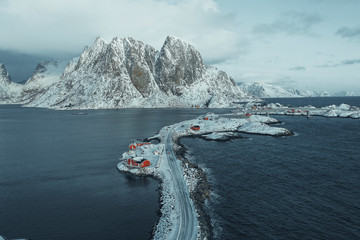 Road to Sakrisøy island, Norway