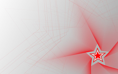 red star on the grey background. star Abstract background from spiral lines and dots. - 341120786