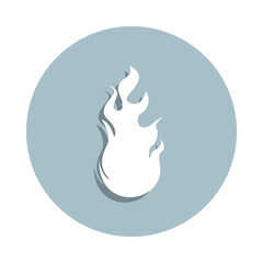 Fire, flame badge icon. Simple glyph, flat vector of fire icons for ui and ux, website or mobile application