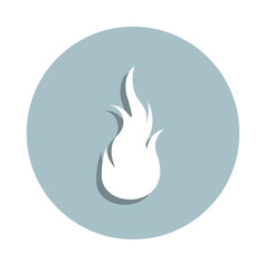 Fire, flame badge icon. Simple glyph, flat vector of fire icons for ui and ux, website or mobile application