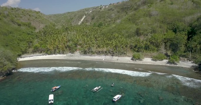 Aerial view of Nusa Penida island, Bali, Indonesia