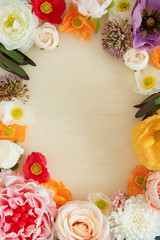 Flower arrangement with copy space