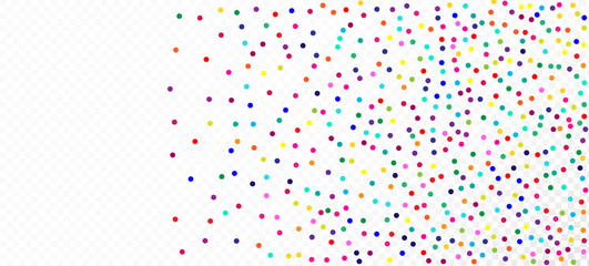 Rainbow Confetti Trendy Vector Background. 