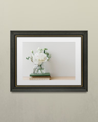 Thick black frame mockup