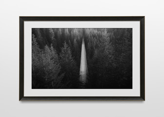 Minimal black frame mockup