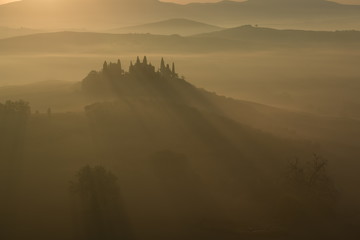 sunrise in the mountains