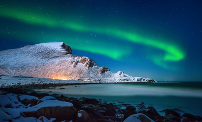 Nordlandsnupen winter aurora