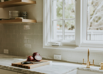 Clean home kitchen