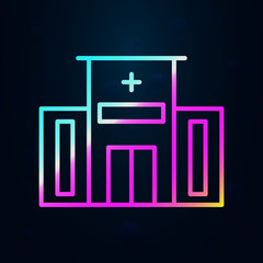 Building, clinic, hospital nolan icon. Simple thin line, outline vector of hospital building icons for ui and ux, website or mobile application