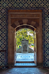 Istanbul, Turkey, 12 April 2007: Topkapi Palace, 3rd Courtyard, Fountain