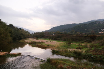 river in the mountains