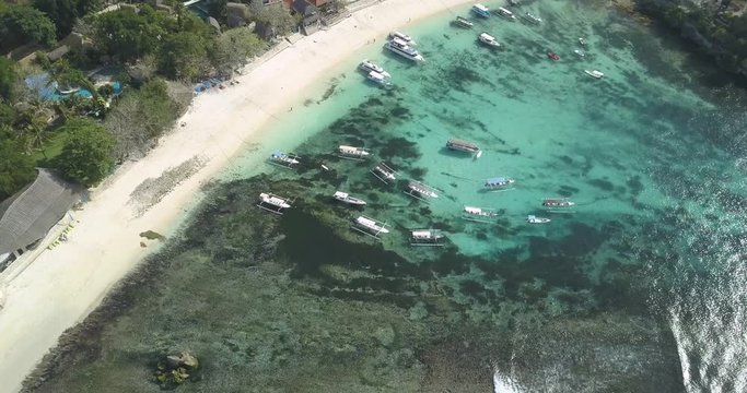 Aerial view of Lembongan island, Bali, Indonesia