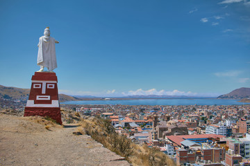 Lago titicaca, Inka manco capac - obrazy, fototapety, plakaty