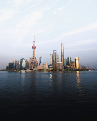 Naklejka premium Shanghai skyline