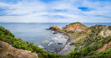 Cape Schanck on the Mornington Peninsula National park in Melbourne, Victoria, Australia.