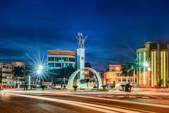 Victory Monument in Buon Me Thuot city, Vietnam