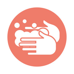 hands washing fill style icon