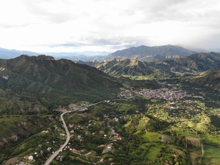 Vilcabamba Sacred Valley drone photo