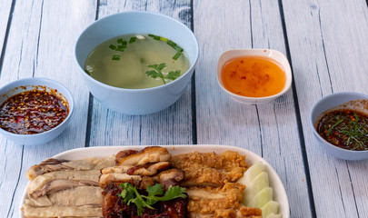 Thai Style Mixed Chicken Platter 