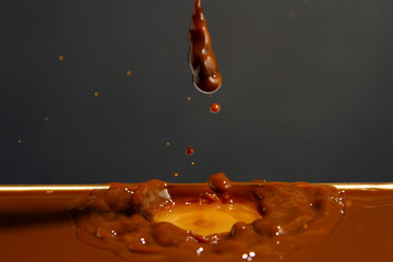 Coffee latte splash