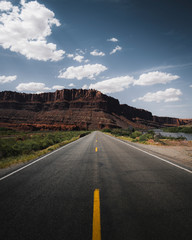Fototapeta na wymiar Scenic route in Utah landscape photo