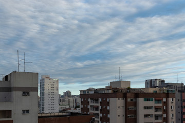 clouds in the city