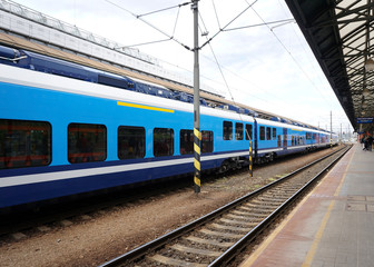 Fototapeta premium Train station in Czech Republic
