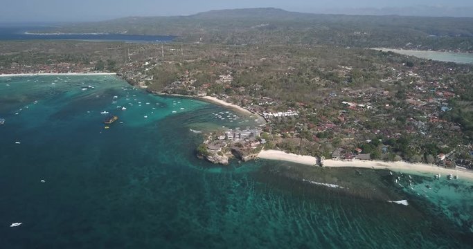 Aerial view of Lembongan island, Bali, Indonesia