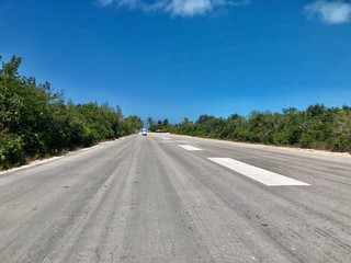 Air strip at Gorda Key Bahamas