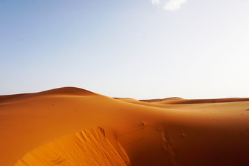Fototapeta na wymiar Sand dunes in Morocco