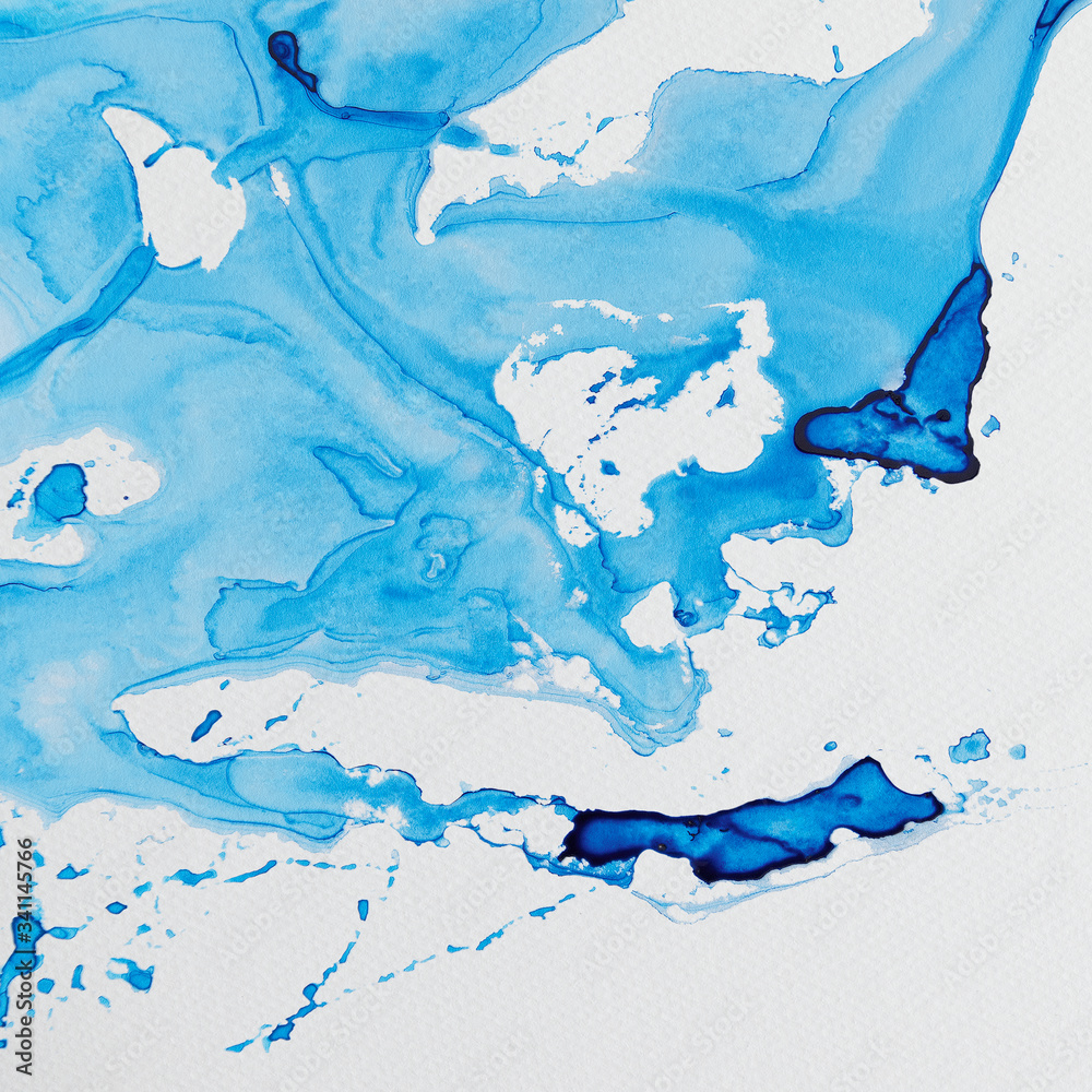 Canvas Prints blue watercolor pattern on canvas
