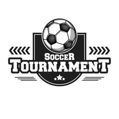 Obraz premium Soccer logo design template