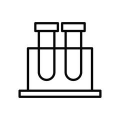 tubes test line style icon