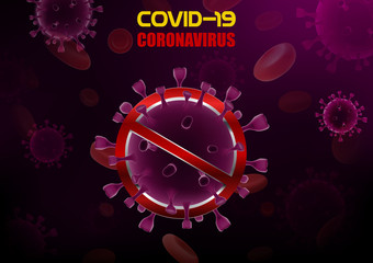 Illustrations concept coronavirus disease COVID-19