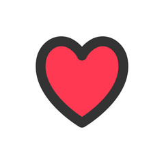Heart vector icon. Symbol of love.