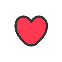 Heart vector icon. Symbol of love.
